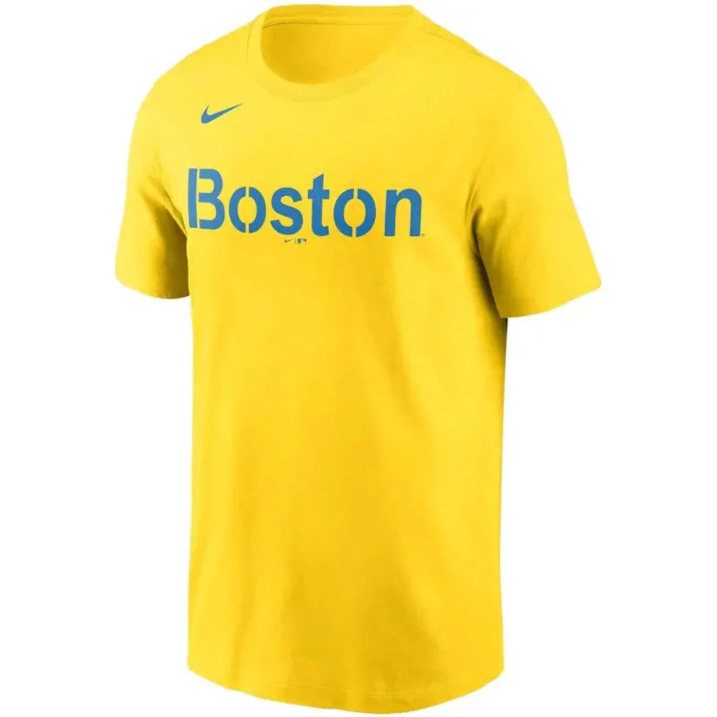 Boston Red Sox Nike City Connect Wordmark Drifit T-Shirt for Men product image 3, provided for visual reference and product