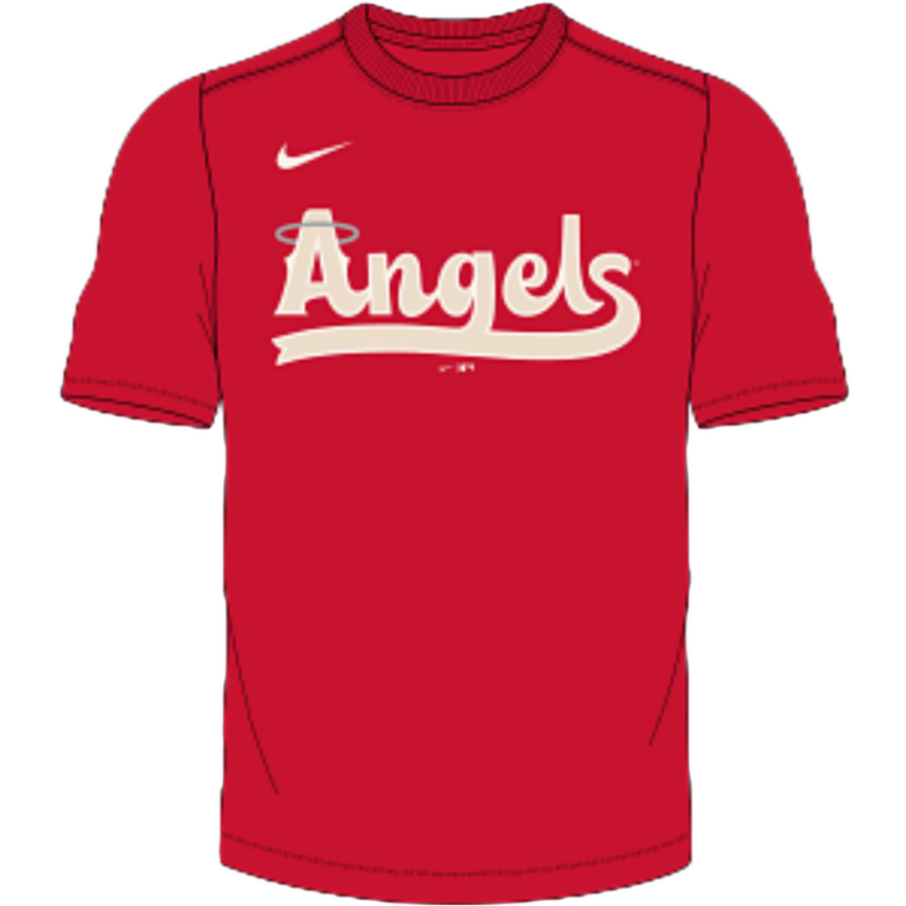 Los Angeles Angels Nike City Connect Wordmark Drifit T-Shirt for Men product image 3, provided for visual reference and