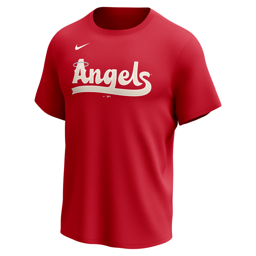 Los Angeles Angels Nike City Connect Wordmark Drifit T-Shirt for Men product image 1, provided for visual reference and