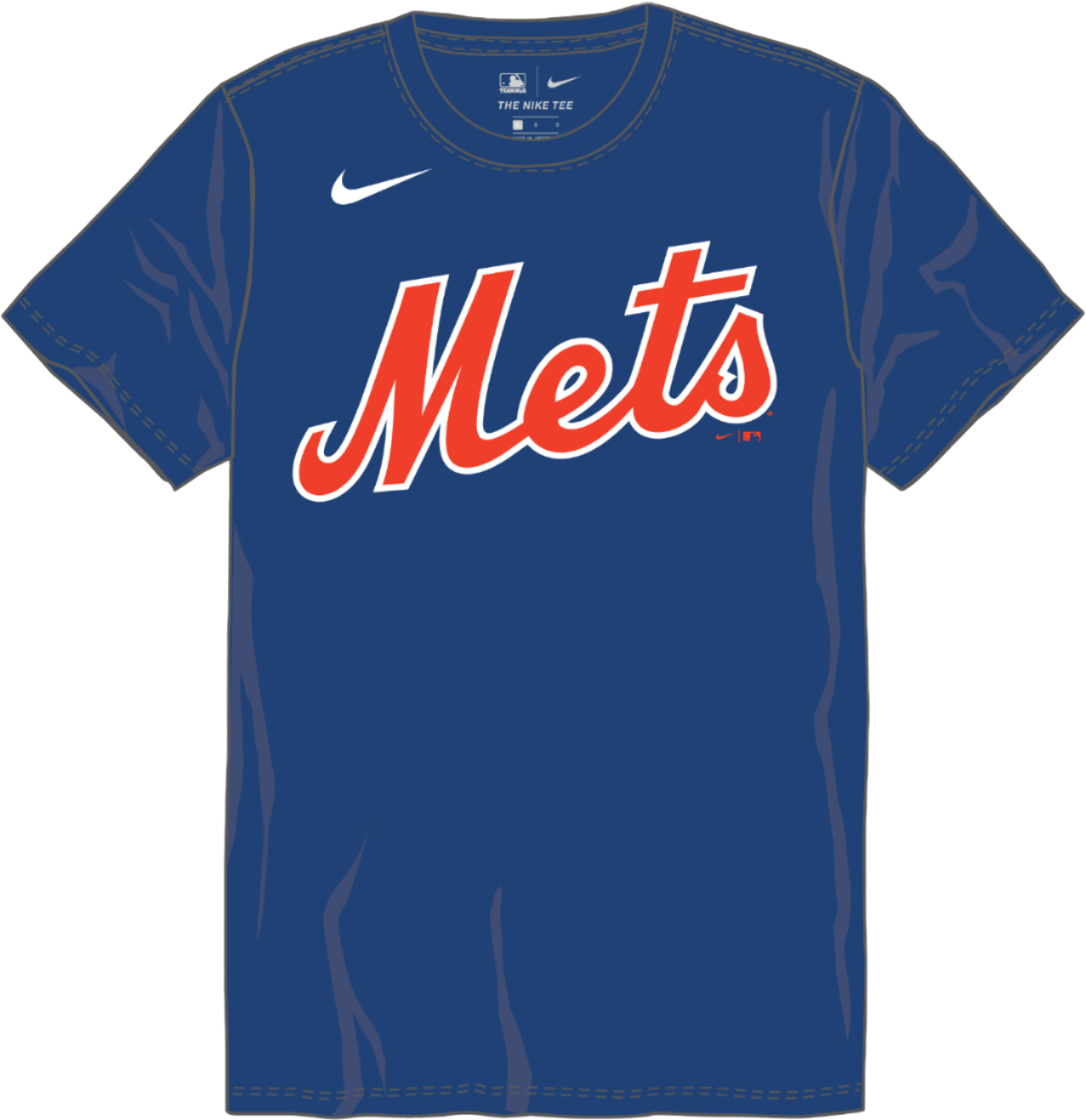 New York Mets Nike Institutional S/S Crew Neck Drifit T-Shirt for Men product image 2, provided for visual reference and