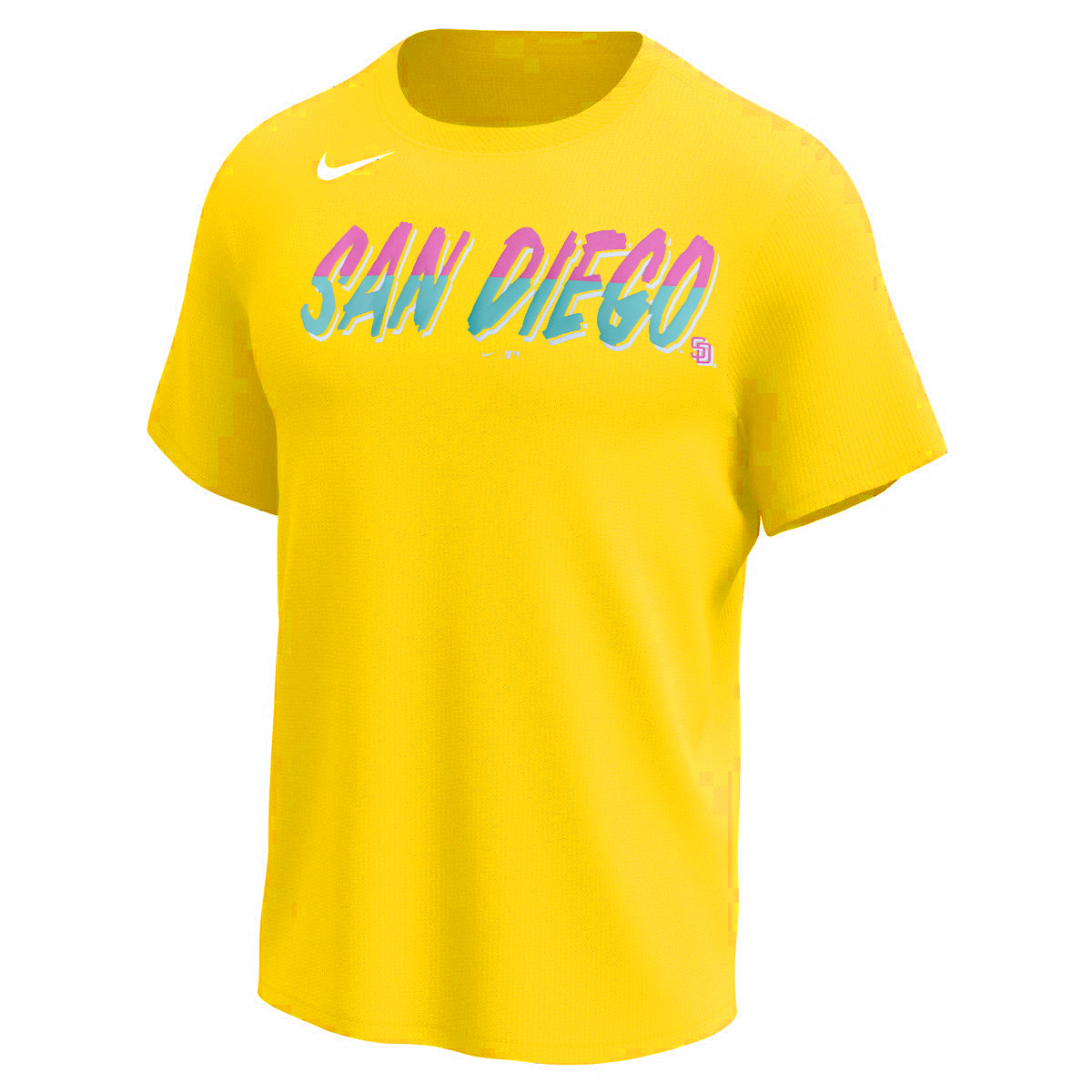 San Diego Padres Nike City Connect Wordmark Drifit T-Shirt for Men product image 1, provided for visual reference and