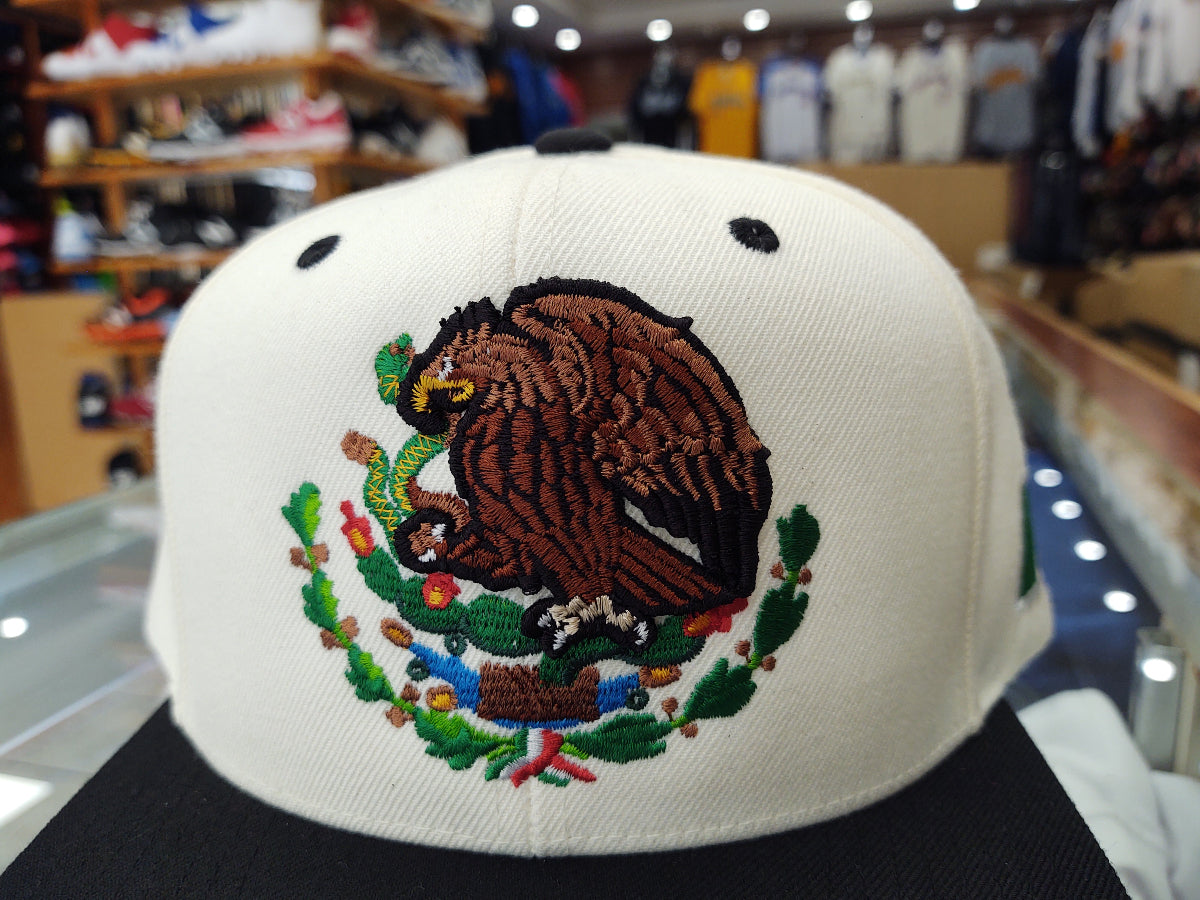 Mexico Snapback hats Embroidered Shield and flag product image 2, provided for visual reference and product detail review