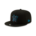 Miami Marlins New Era 9FIFTY Snapback Hat – Adjustable Baseball Cap product image 1, provided for visual reference and