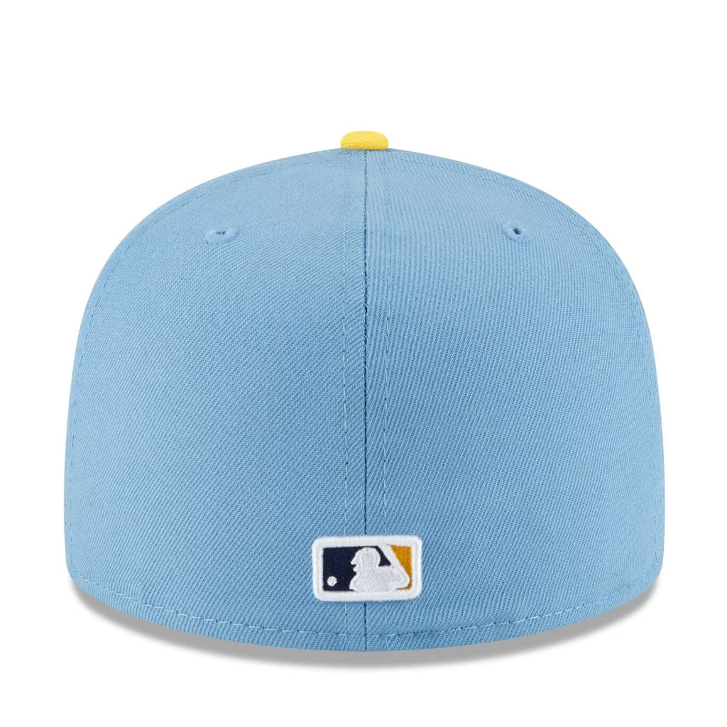 Milwaukee Brewers City Connect New Era 59FIFTY Fitted Hat – Light Blue & Navy Cap with MKE Embroidery product image 2,