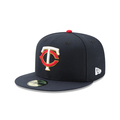 New Era 59FIFTY Minnesota Twins Alternate 2022 Authentic Collection On-Field Fitted Hat - Navy product image 1, provided for