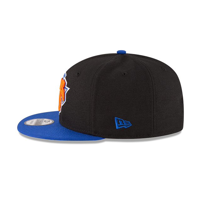 New York Knicks Flat Brim Snapback Hat – Official NBA Adjustable Cap | Black & Blue product image 5, provided for visual