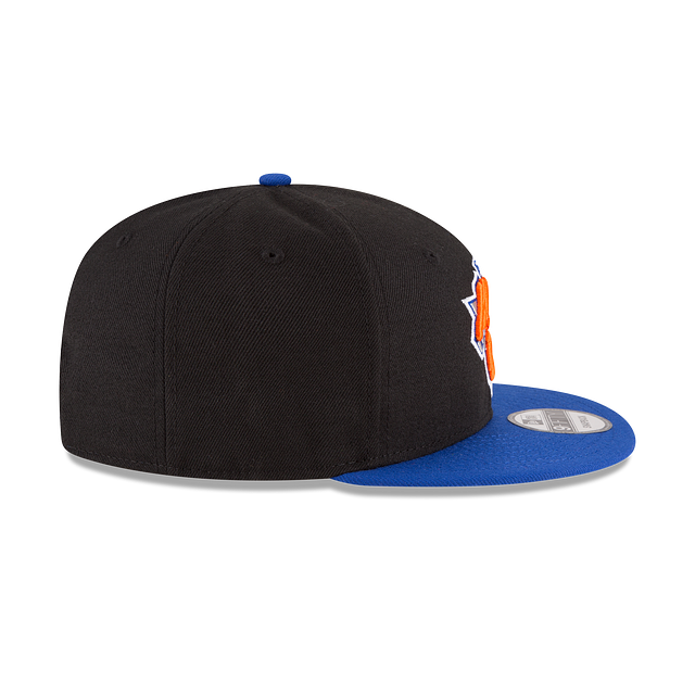 New York Knicks Flat Brim Snapback Hat – Official NBA Adjustable Cap | Black & Blue product image 6, provided for visual