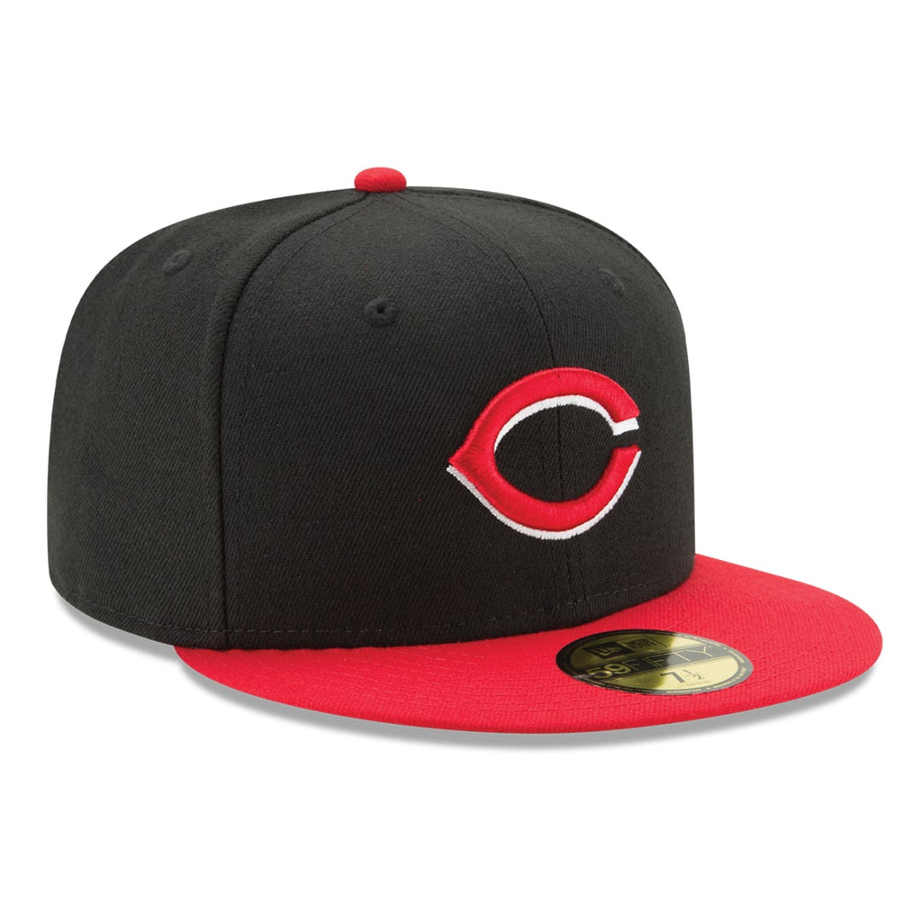 New Era 59FIFTY Cincinnati Reds Alternate Fitted Hat - Black / Red product image 2, provided for visual reference and