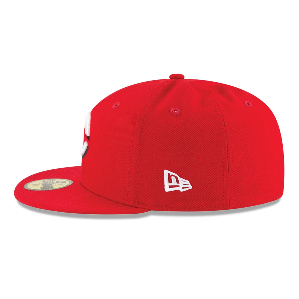 New Era 59FIFTY Cincinnati Reds Home Authentic Collection On-Field Fitted Hat - Red product image 3, provided for visual