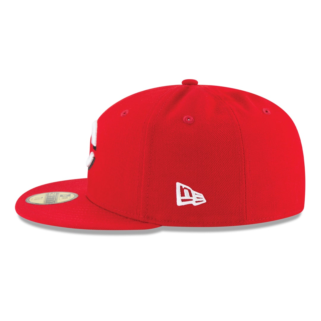 New Era 59FIFTY Cincinnati Reds Home Authentic Collection On-Field Fitted Hat - Red product image 3, provided for visual