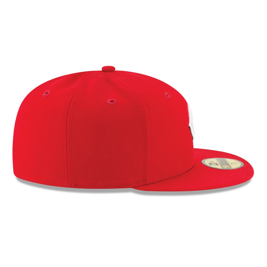 New Era 59FIFTY Cincinnati Reds Home Authentic Collection On-Field Fitted Hat - Red product image 4, provided for visual