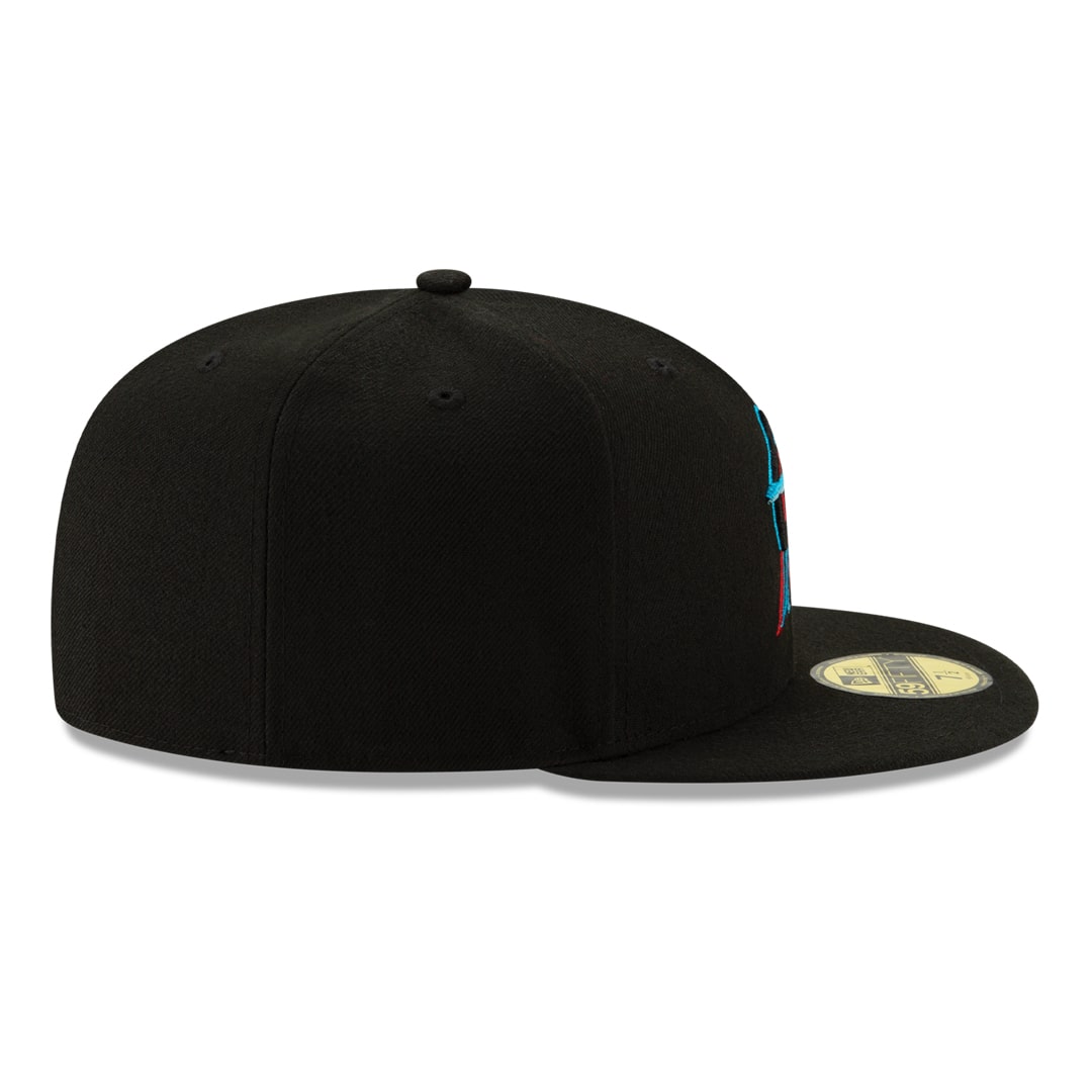 New Era 59FIFTY Miami Marlins Game Authentic Collection On Field Fitted Hat - Black product image 4, provided for visual