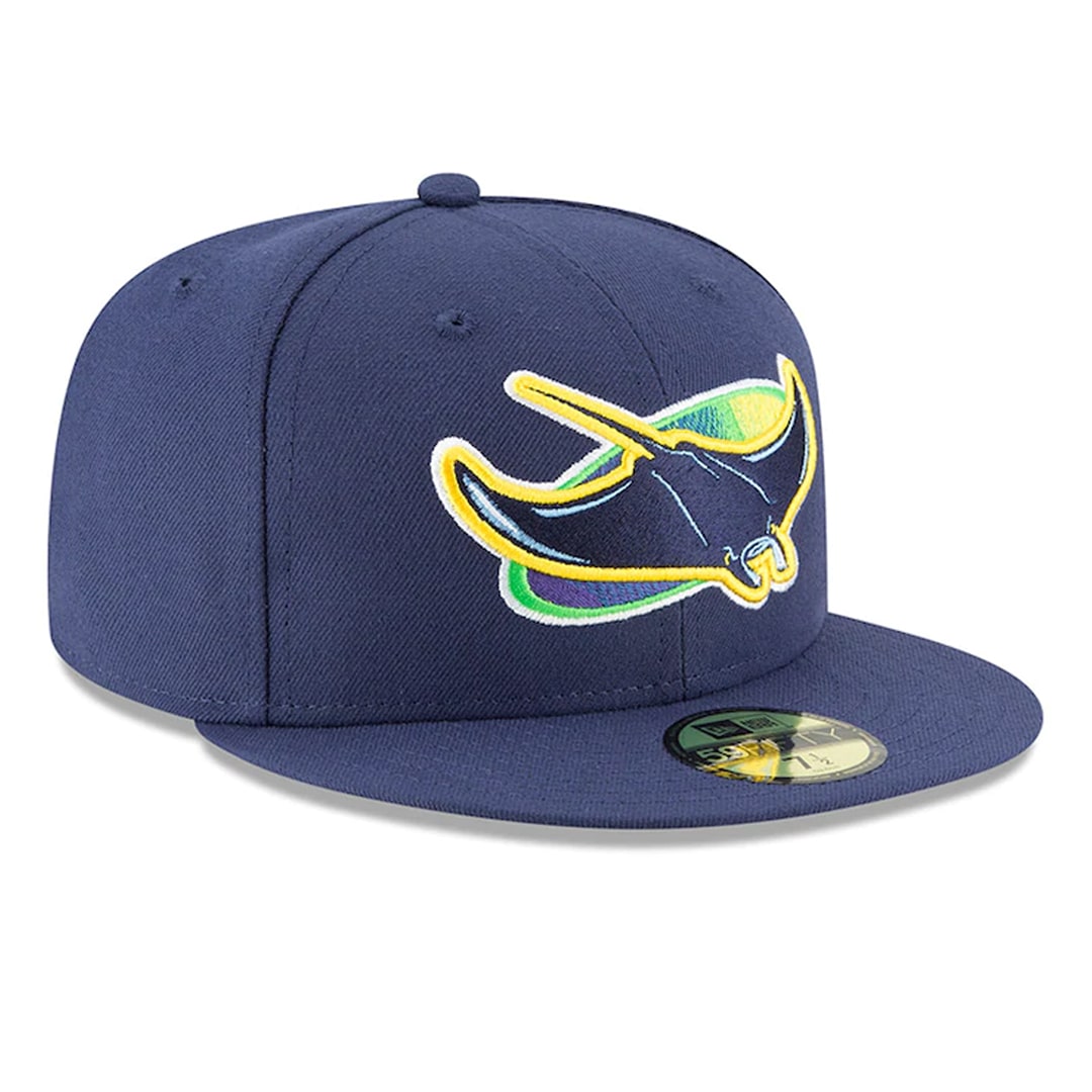New Era 59FIFTY Tampa Bay Rays Alternate Authentic Collection On-Field Fitted Hat Light Navy product image 4, provided for