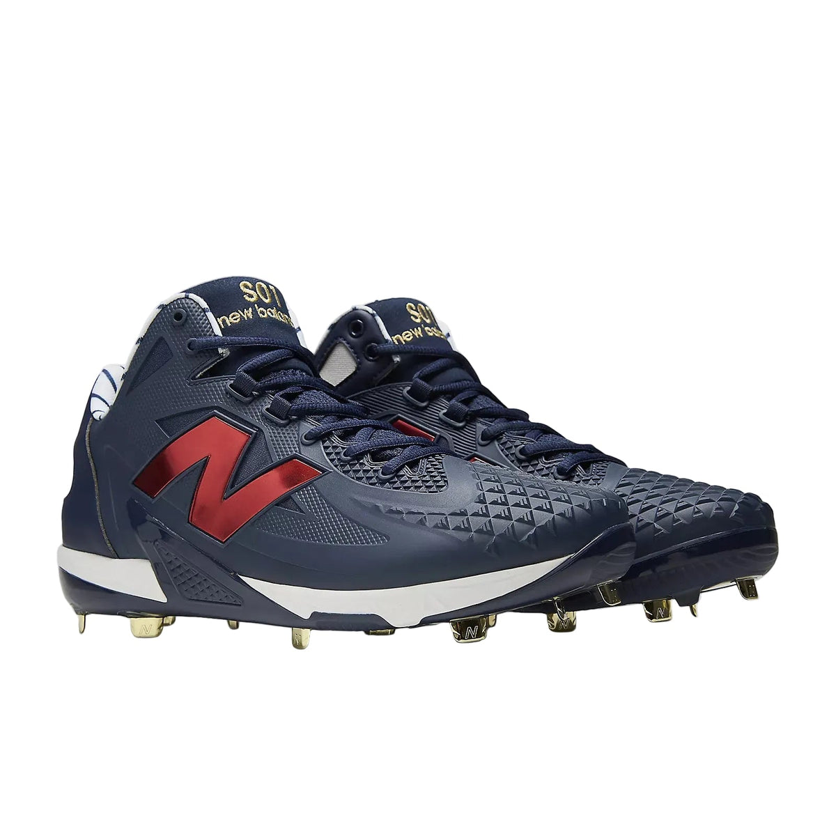 New Balance FuelCell Ohtani v1 Metal Baseball Cleats Navy Red MSHO5GO Elite Traction & Energy Return product image 1,