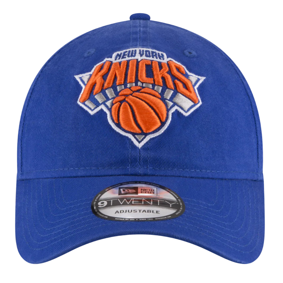 New Era New York Knicks Core Classics 2.0 Cap – Adjustable 9TWENTY NBA Hat | Royal Blue product image 4, provided for visual