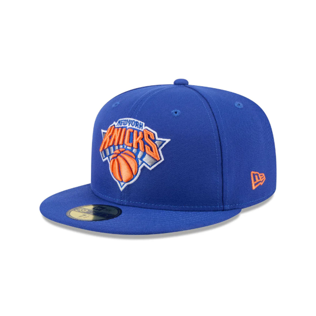 New York Knicks Team Color 59FIFTY Fitted Cap – Official NBA Fitted Hat by New Era | Blue product image 1, provided for