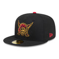New Era 59FIFTY 2026 City Connect Pittsburgh Pirates Alternate Fitted Hat Black Gold Red product image 1, provided for