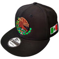 New Era Snapback Black Mexico Shield and Flag Hat product image 1, provided for visual reference and product detail review