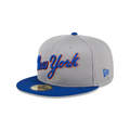 New York Mets New Era Batting Practice 59FIFTY Fitted Hat - Road product image 1, provided for visual reference and product