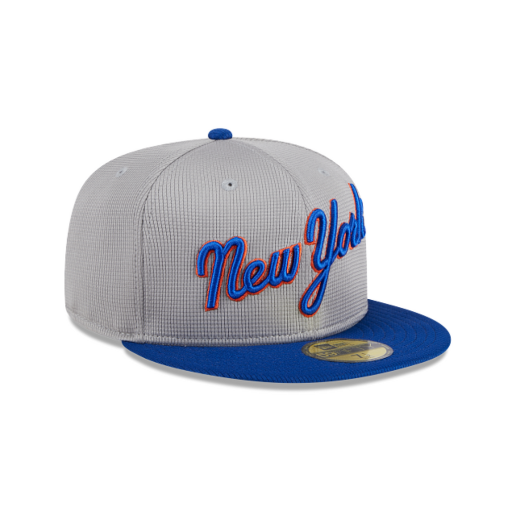 New York Mets New Era Batting Practice 59FIFTY Fitted Hat - Road product image 2, provided for visual reference and product