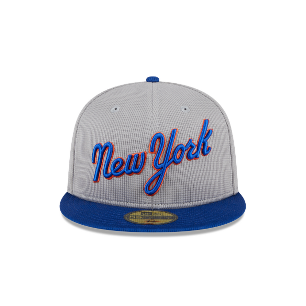 New York Mets New Era Batting Practice 59FIFTY Fitted Hat - Road product image 3, provided for visual reference and product