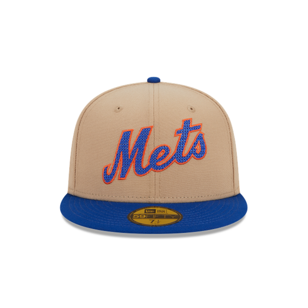 New York Mets New Era NEEDLEPOINT 5950 19372 Fitted Hat product image 3, provided for visual reference and product detail