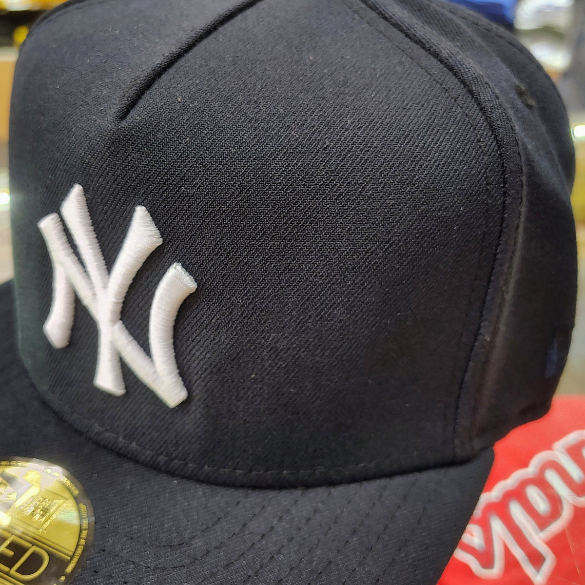 New York Yankees 5950 A-Frame 96 WS Fitted Hat product image 3, provided for visual reference and product detail review