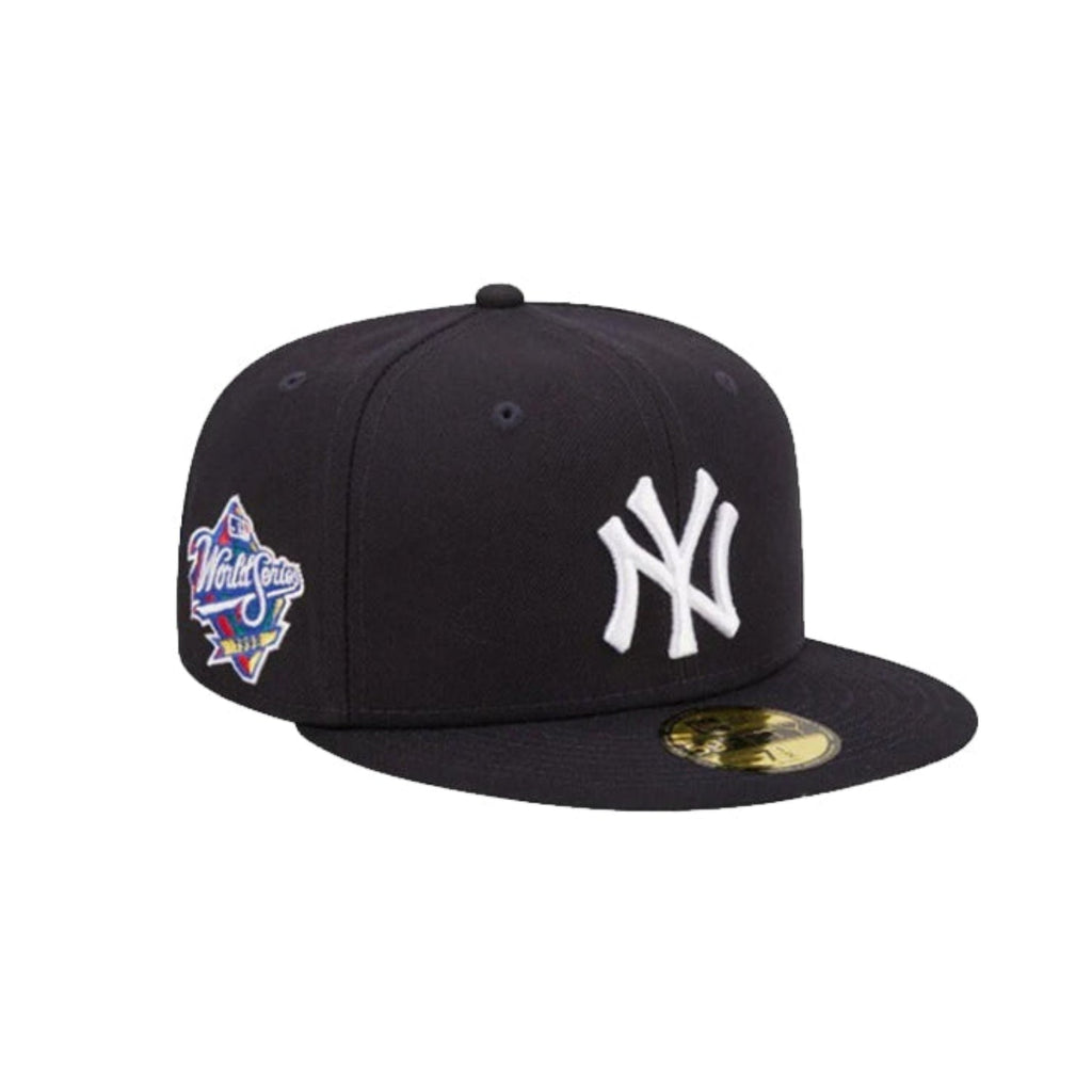 New York Yankees 5950 WS 1998 Pink Brim - Navy product image 1, provided for visual reference and product detail review