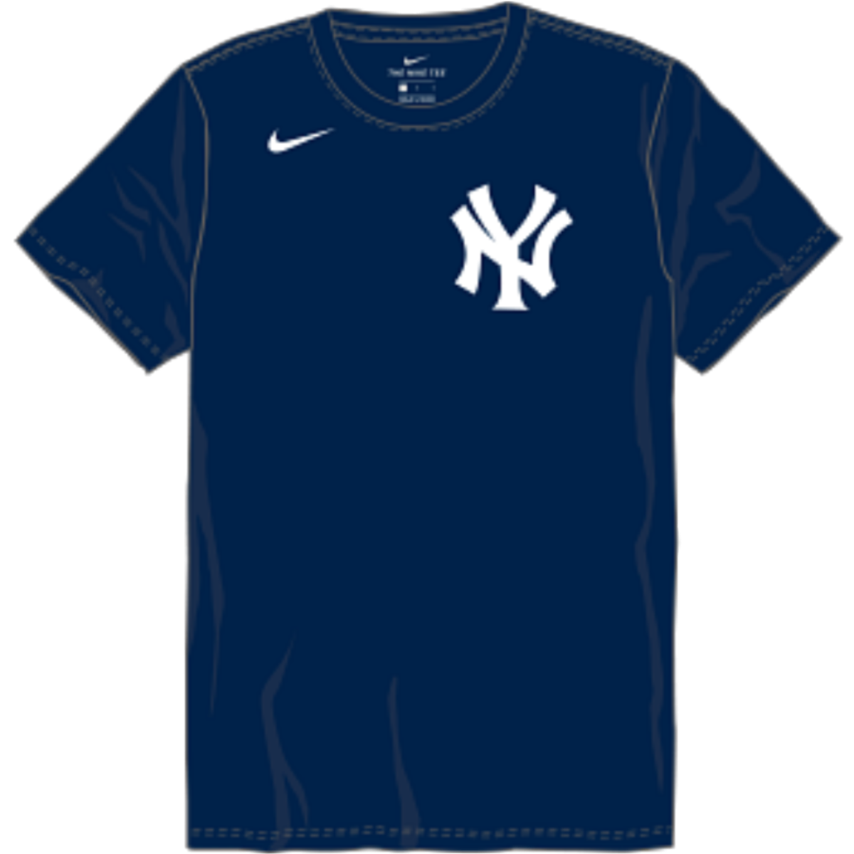 New York Yankees Youth Nike T-Shirt - Navy product image 2, provided for visual reference and product detail review
