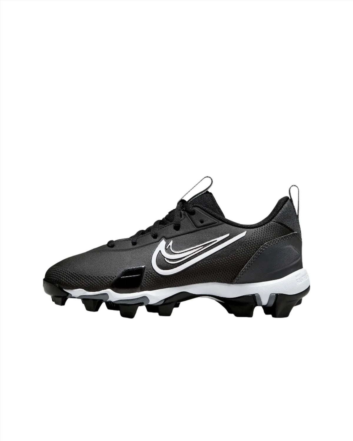 Youth Nike Force Trout 9 Keystone Baseball Cleats – Black/White | FB9731 product image 3, provided for visual reference and