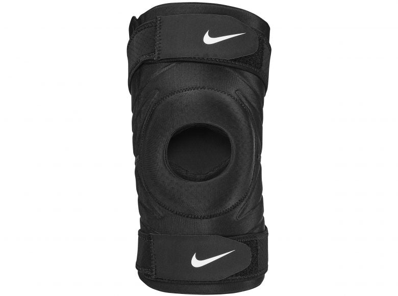 Nike Pro Open Knee Sleeve with Strap - Black product image 1, provided for visual reference and product detail review