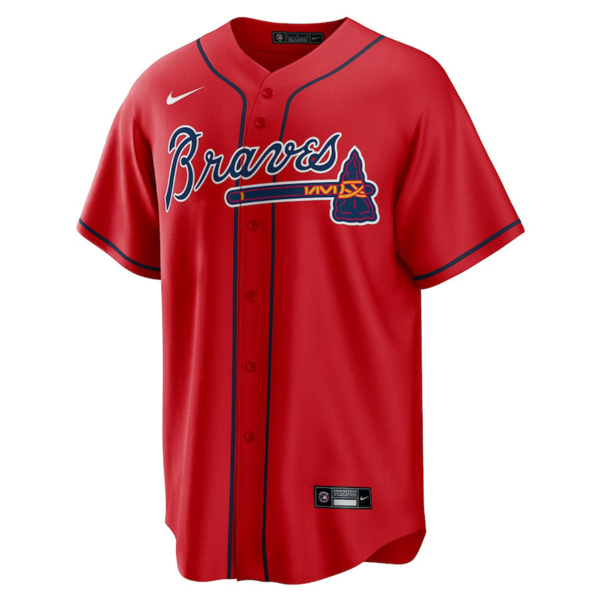 Nike Atlanta Braves Game Jersey 07TW product image 1, provided for visual reference and product detail review