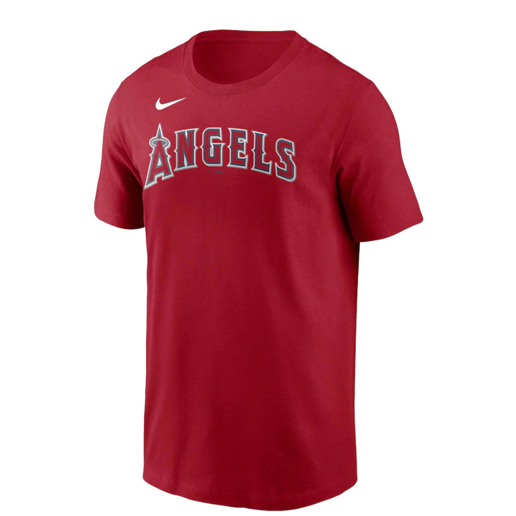 Nike Men Los Angeles Angels Red T-Shirt product image 1, provided for visual reference and product detail review