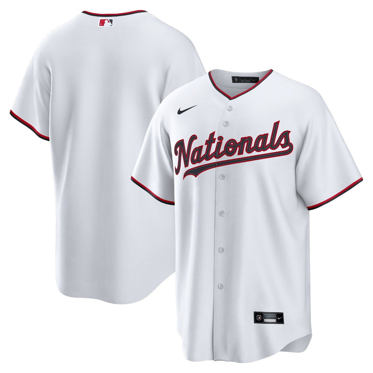 Nike Nationals Jersey 2020 - White product image 1, provided for visual reference and product detail review