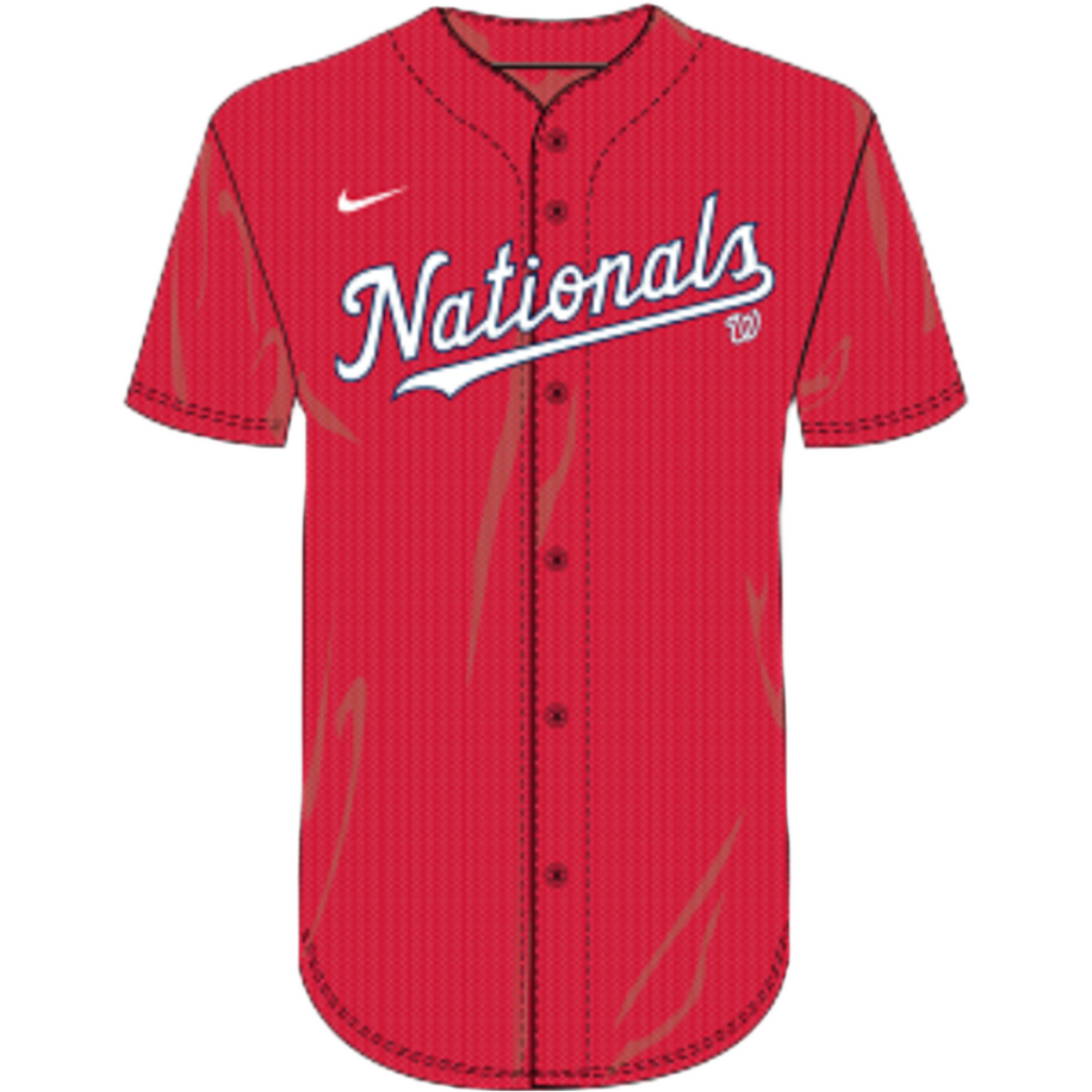 Nike Washington Nationals Jersey 2020 - Red product image 1, provided for visual reference and product detail review