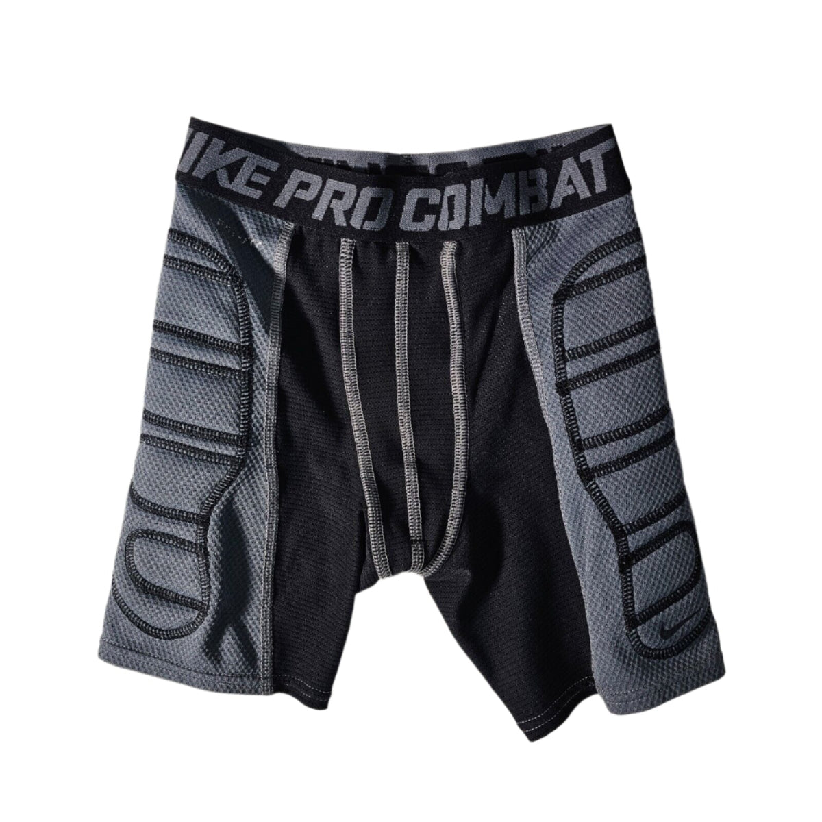 Nike Youth Pro Combat Sliding Shorts - Gray product image 1, provided for visual reference and product detail review