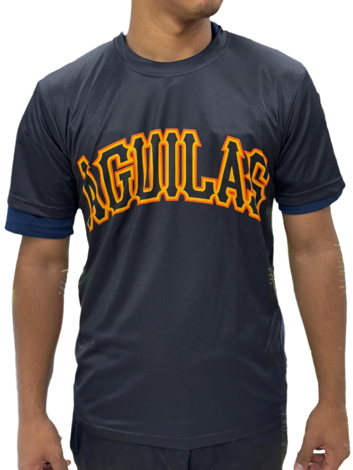 Official - Aguilas Cibaeñas Black T-Shirt - Front Chest Logo product image 1, provided for visual reference and product
