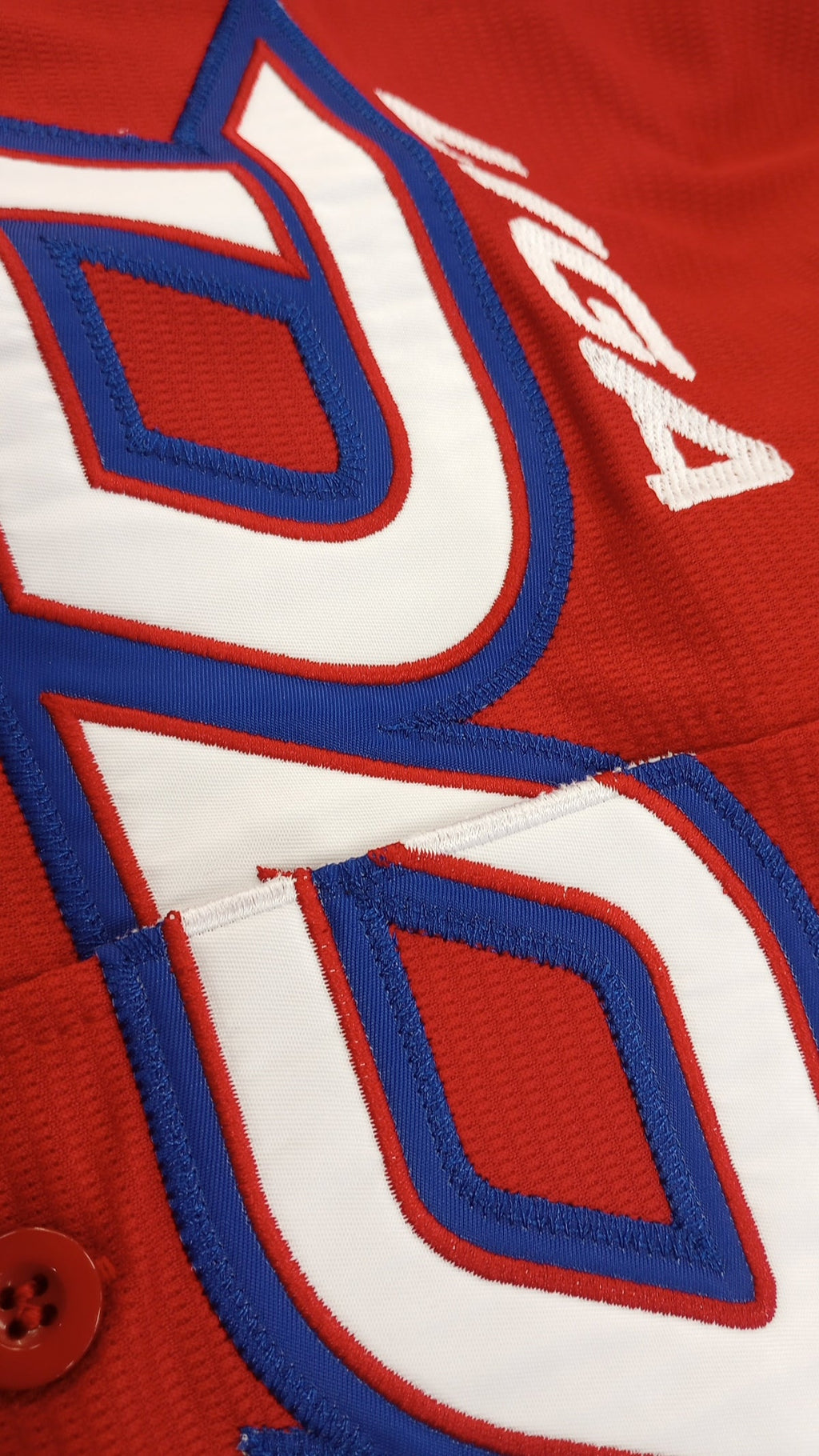 Serie del Caribe 2024 Dominicana Official Jersey - Red / Royal for Men product image 4, provided for visual reference and