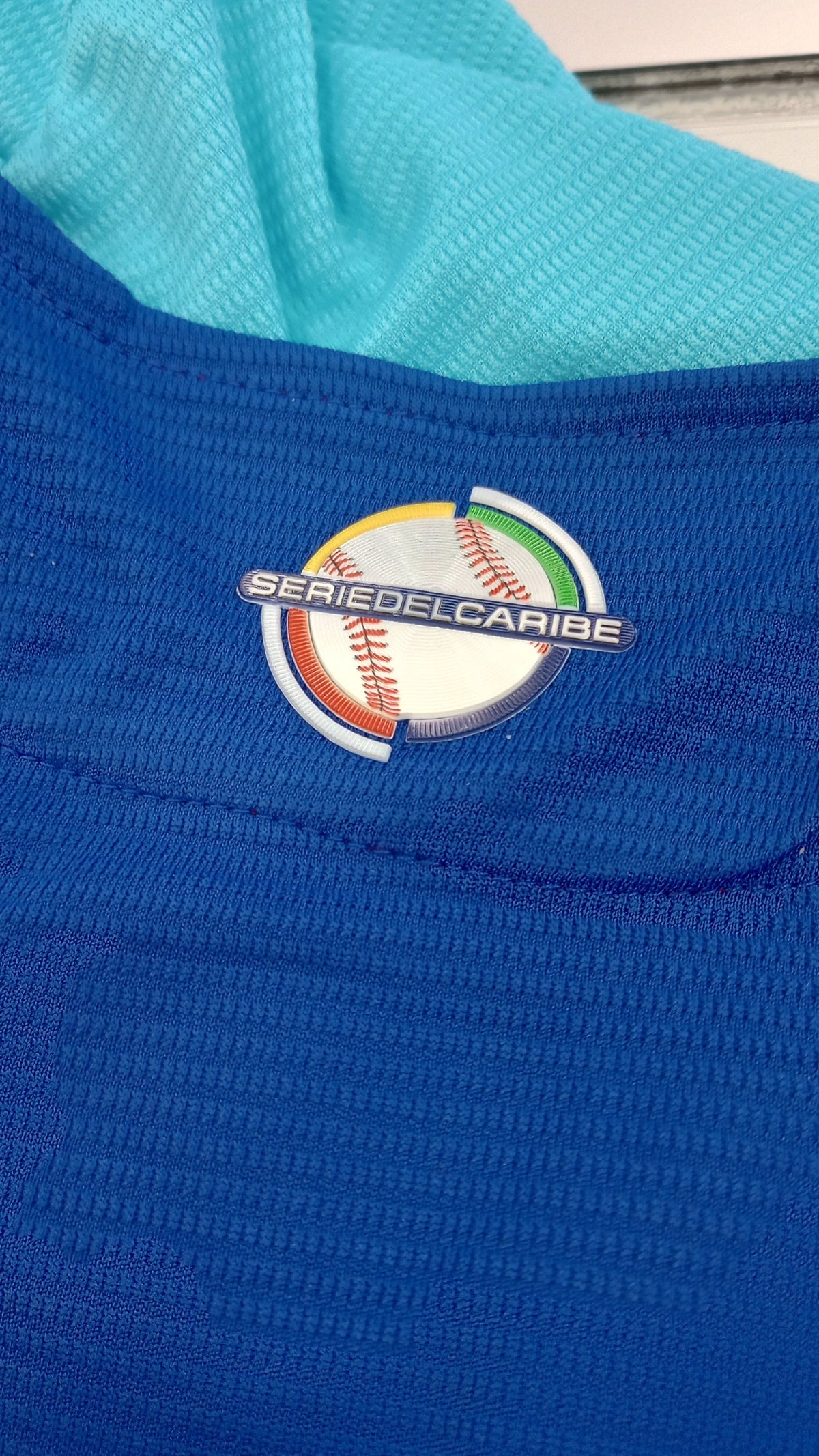 Serie del Caribe 2024 Dominicana Official Jersey - Red / Royal for Men product image 6, provided for visual reference and
