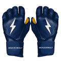 PREMIUM PRO Long Cuff Batting Gloves - NAVY product image 1, provided for visual reference and product detail review