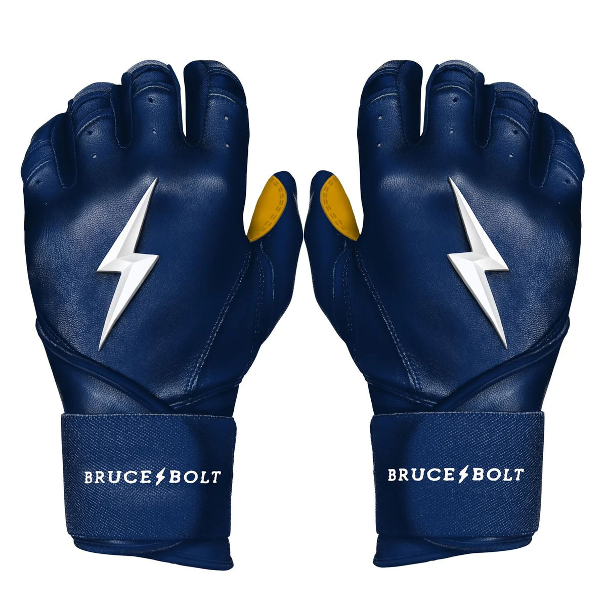 PREMIUM PRO Long Cuff Batting Gloves - NAVY product image 1, provided for visual reference and product detail review