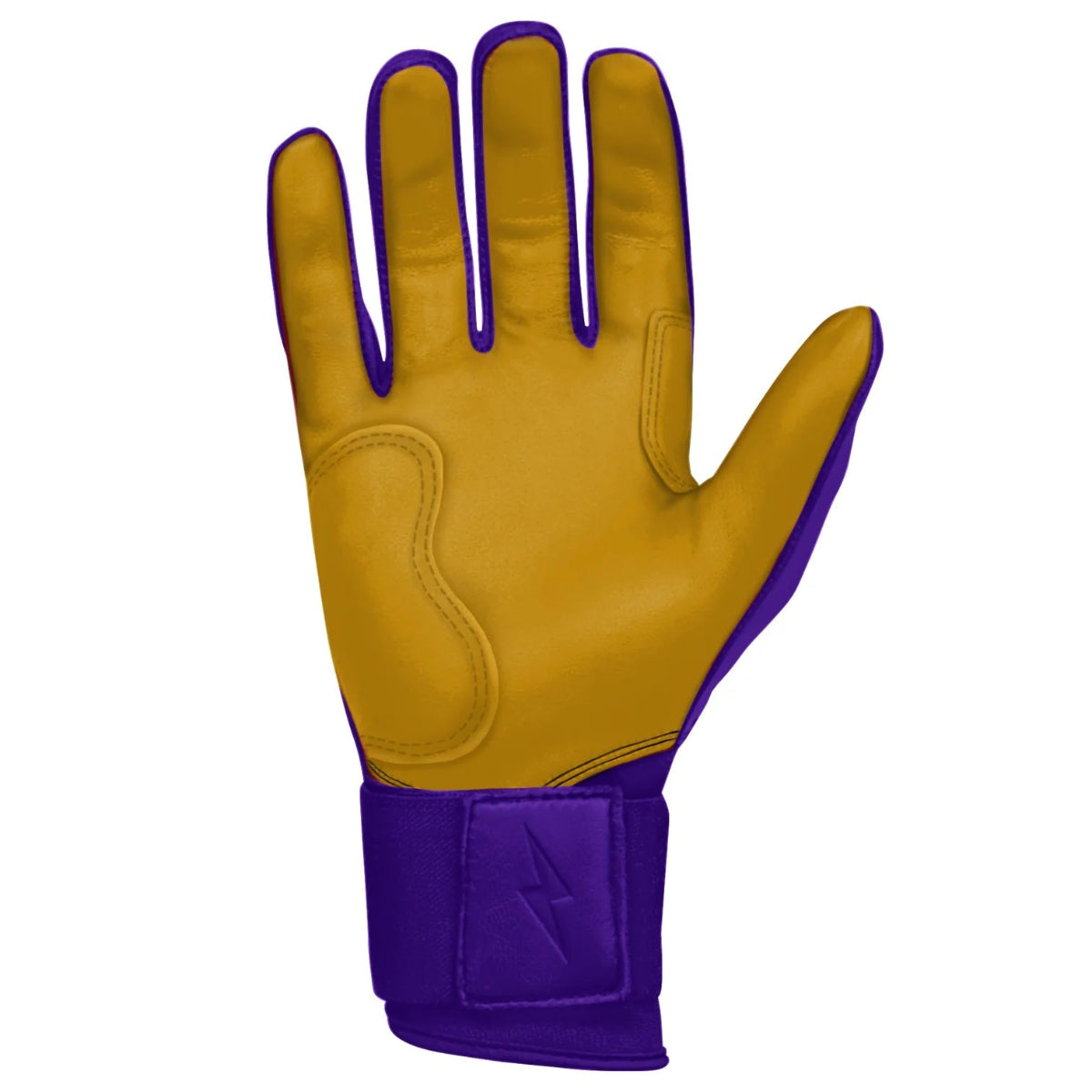 Bruce Bolt Premium Pro Long Cuff Batting Gloves - Purple product image 4, provided for visual reference and product detail
