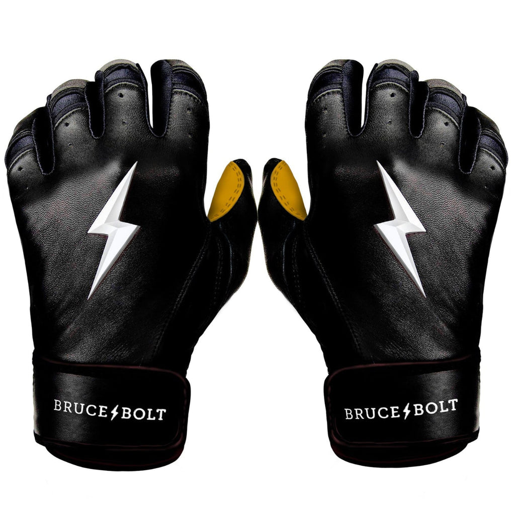 Bruce Bolt Premium Pro Short Cuff Batting Gloves product image 1, provided for visual reference and product detail review