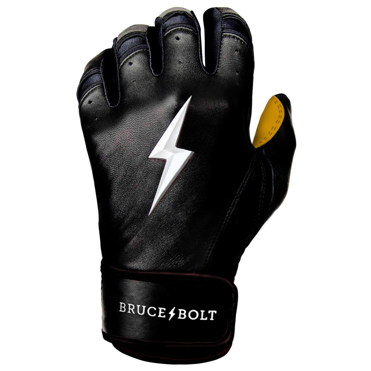 Bruce Bolt Premium Pro Short Cuff Batting Gloves product image 2, provided for visual reference and product detail review
