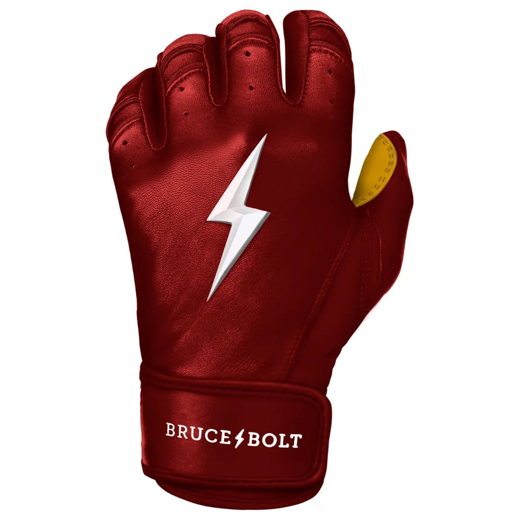Premium Pro Short Cuff Batting Gloves - Maroon product image 2, provided for visual reference and product detail review