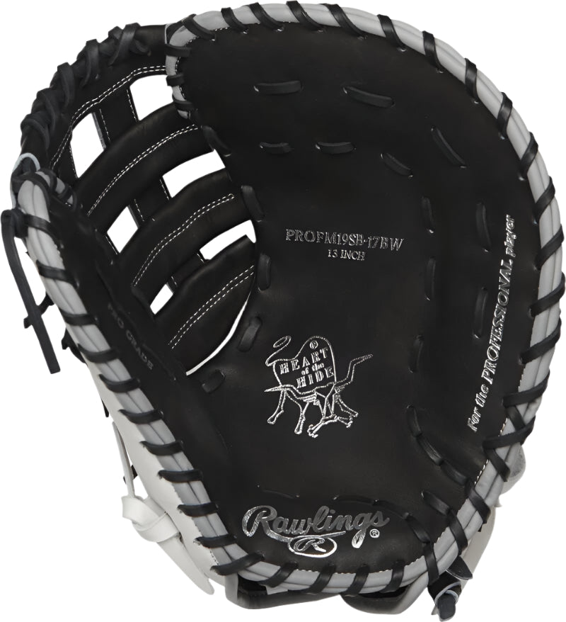 Rawlings Heart of the Hide 13" Softball First Base Glove – PROFM19SB-17BW product image 3, provided for visual reference and
