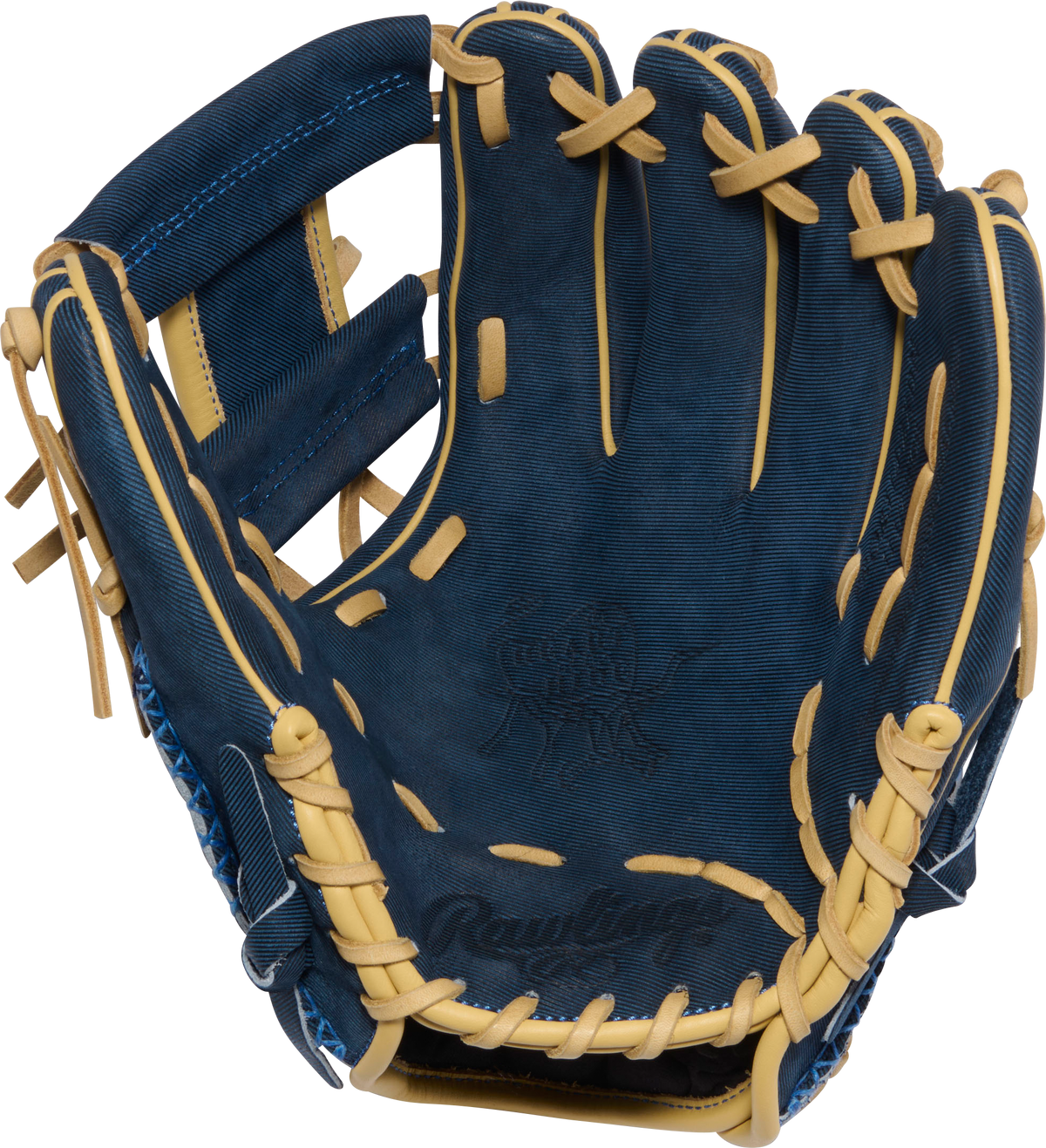 Rawlings PROR314-2XDN Heart of the Hide 11.5” Infield Glove - Denim Gold Glove Club Edition product image 3, provided for