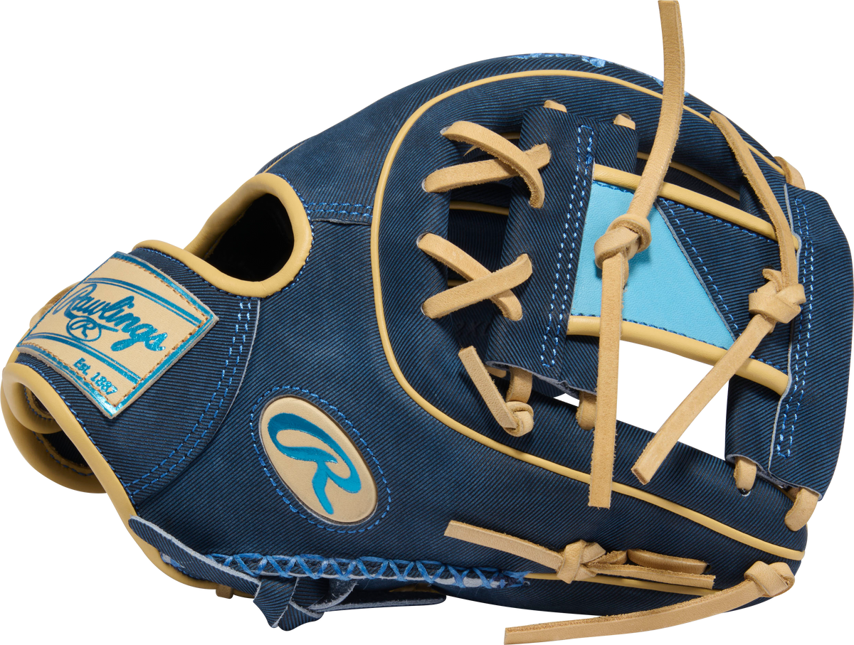Rawlings PROR314-2XDN Heart of the Hide 11.5” Infield Glove - Denim Gold Glove Club Edition product image 2, provided for