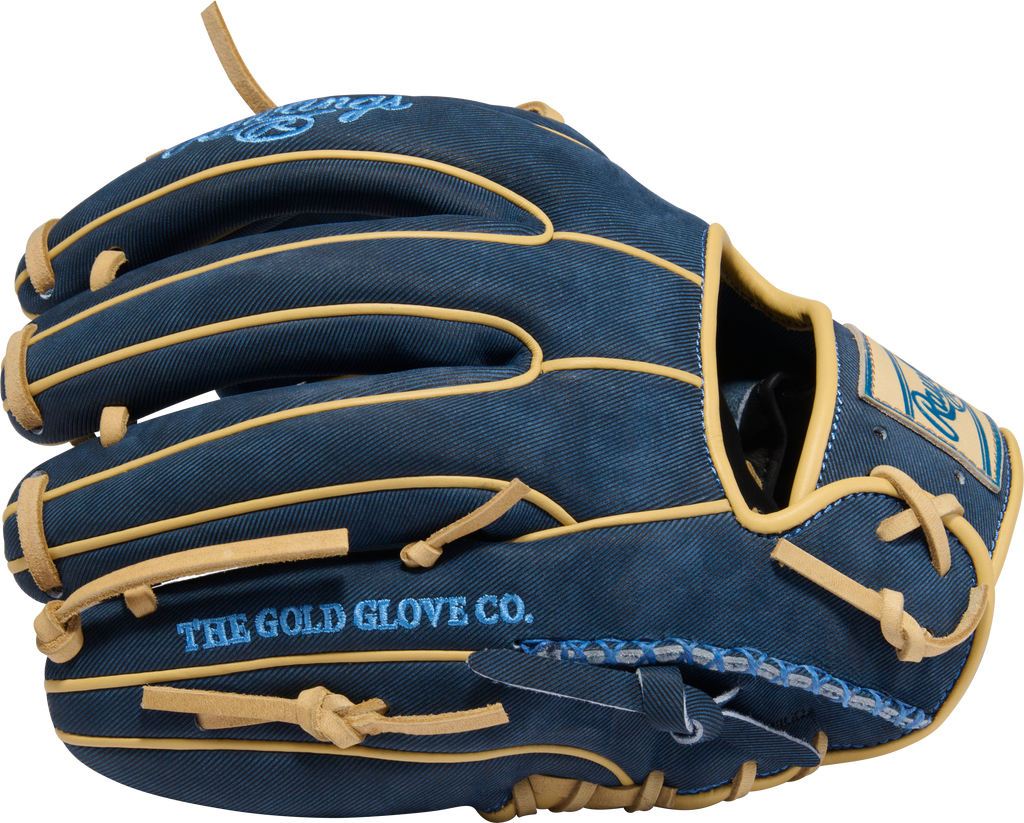 Rawlings PROR314-2XDN Heart of the Hide 11.5” Infield Glove - Denim Gold Glove Club Edition product image 4, provided for