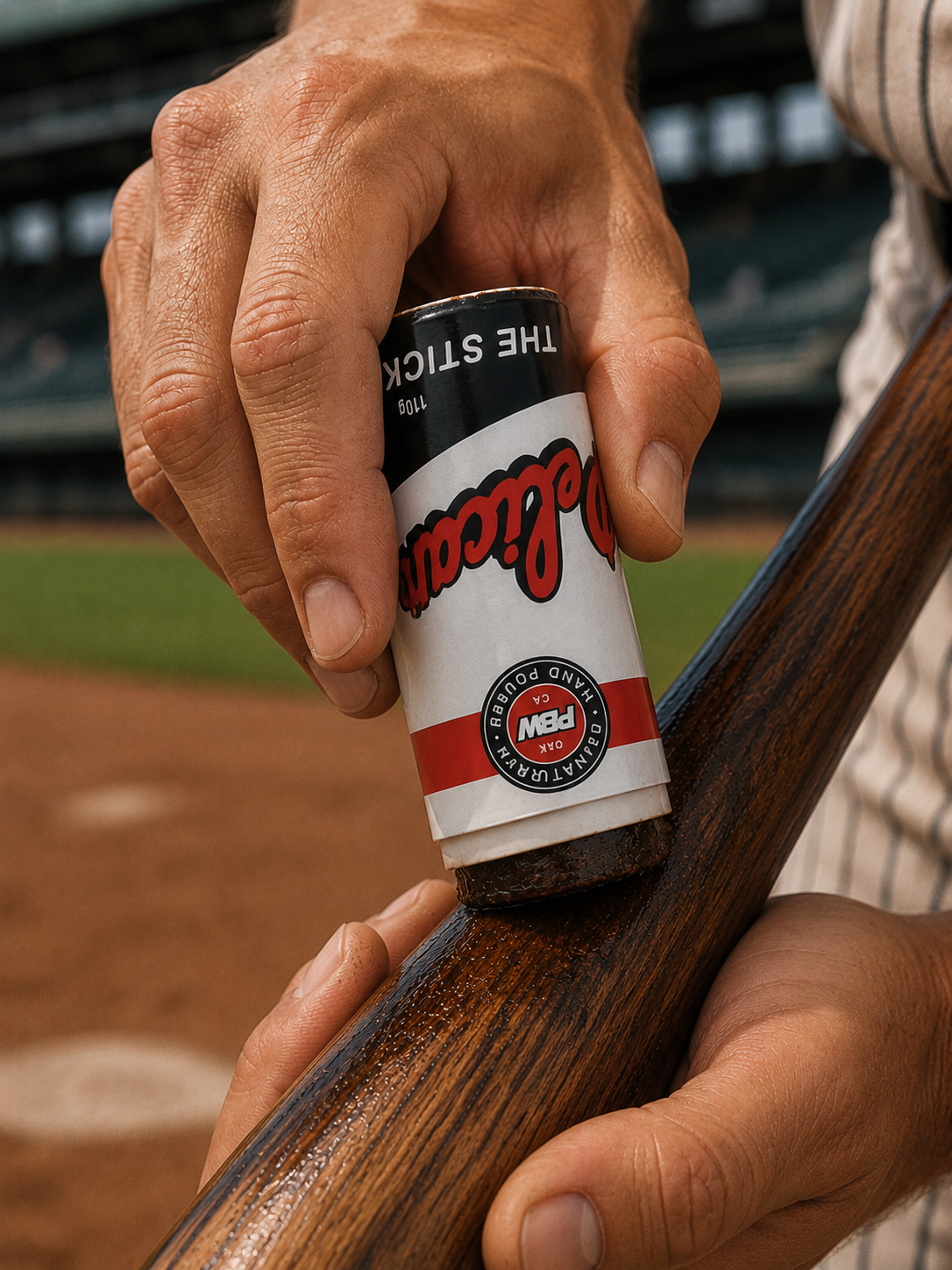 Pelican The Stick bat wax Pine Tar - All Natural bat grip product image 2, provided for visual reference and product detail